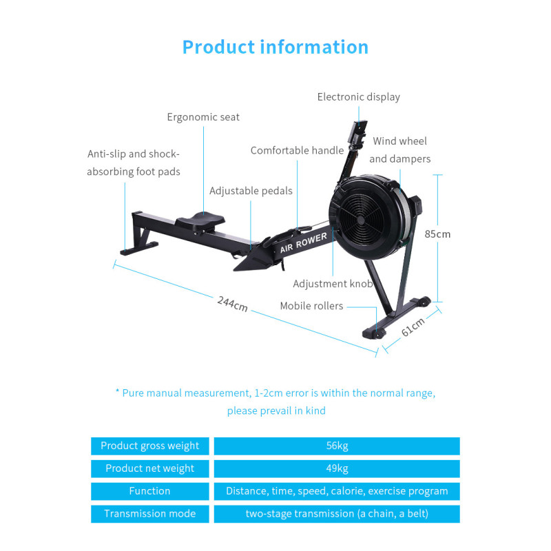 Гребной тренажер Air Rower FitTop FT-AP007