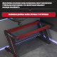 Компьютерный стол FitTop FT-DNZ100cm, 100x60x75 см, черный 1200