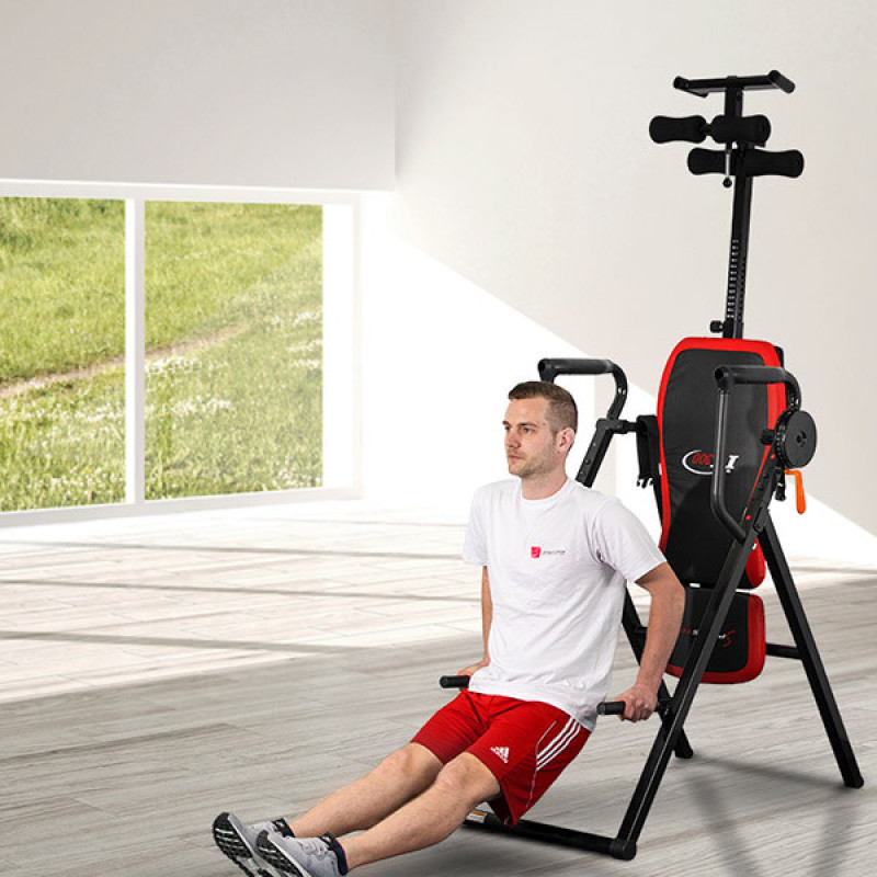 Инверсионный стол 4 в 1 IT300 до 150кг (Турник+брусья+отжимание)