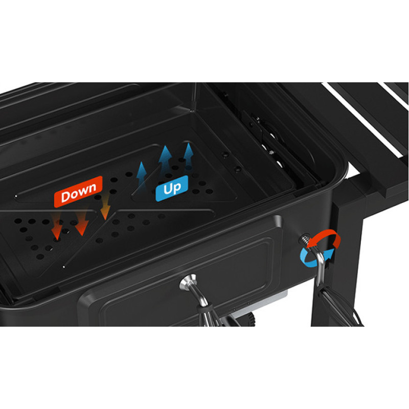 Большой угольный гриль ASI-Garden FT01-017 Heavy Duty 64" для дачи и сада